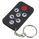 Mini Universal IR TV Remote Control 7 Keys with Keychain Black L1M4