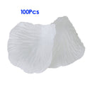 100pcs Rose Petals Artificial Flowers for Wedding Decoration -White W2G4