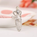 European Sweet Inlay Rhinestone Crown Fingernail Ring