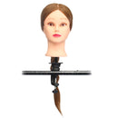 Brown 18 Inch Long Straight Hair Training Model Mannequin Practice Head Salon Cutting