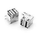 10pcs AF90 Degree Type A female Socket Connector Double USB Charging Socket USB Socket Interface