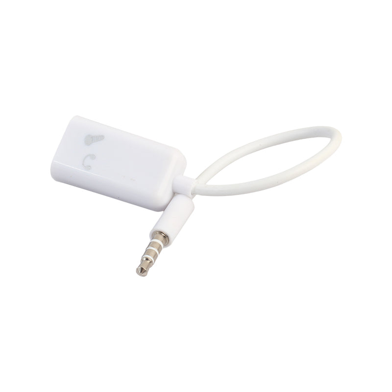3.5mm 1 Male To 2 Dual Female Earphone Microphone Splitter Audio Cable Adapter For iphone Samsung
