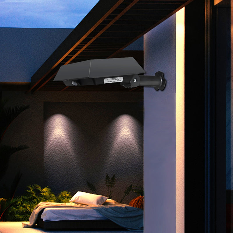 Solar 30 LED PIR Motion Sensor Outdoor Yard Gutter Garden Wall Light Waterproof Security Lamp