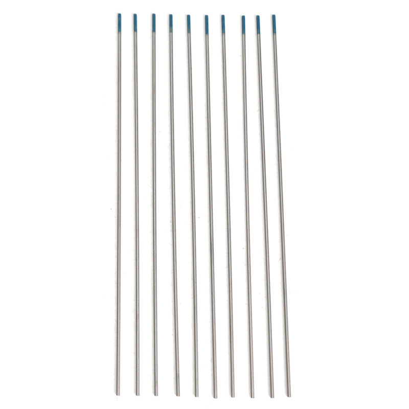 10pcs Tungsten WL20 2 Percent Lanthanated Blue Tip TIG Electrode 1.6mmx175mm Weld Welding Machine Accessories