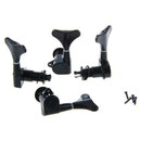 2 Pairs Black String Tuning Pegs Machine Heads for Electric Bass 2L + 2R C3F9