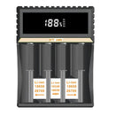 BTY-V404 Smart Fast Battery Charger Li-ion Li-fe AA AAA 26700 18650 26650 4.2V Battery Charger 18650 Charger