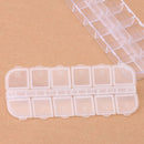 12-Compartment Empty Storage Case Box for Nail Art Glitter Rhinestones Craf U9L4