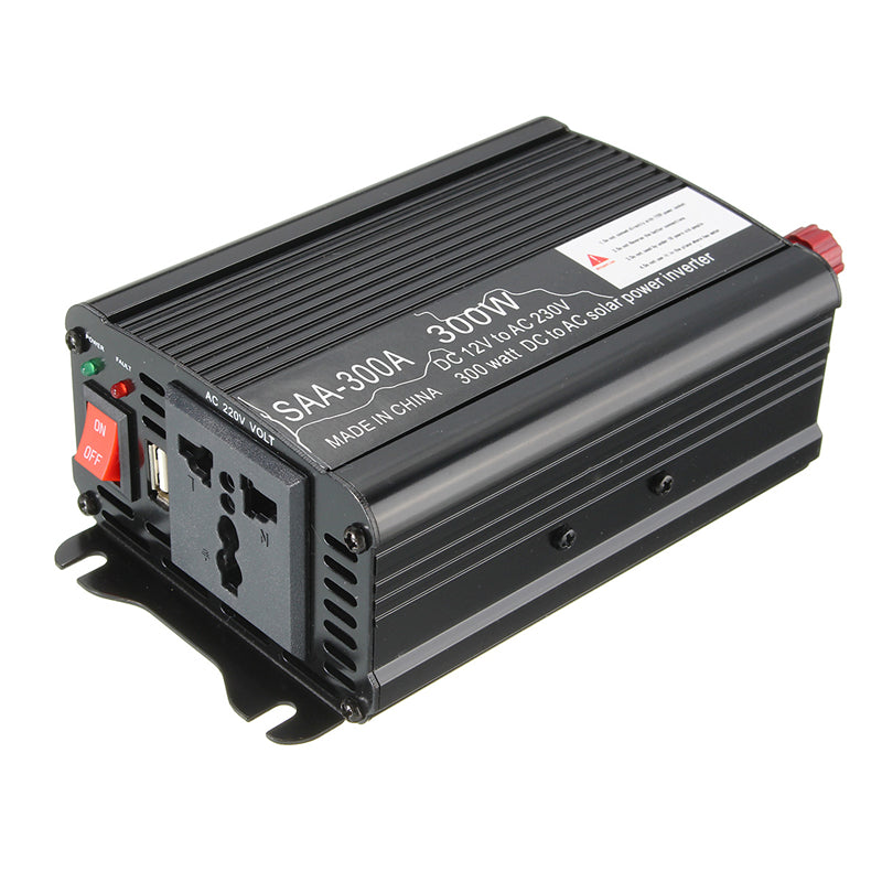 Solar Power Inverter 300W Peak 12V DC To 220V AC Modified Sine Wave Converter