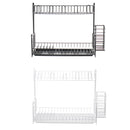 Dish Drainer Kitchen Drying Drain Shelf Sink Holder Cup Bowl Storage Home Basket Stand