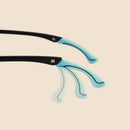 TR90 Retro Eyeglass Frame Adjustable Temple Length Black Glasses Frame