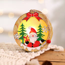 Luminous Christmas Wooden Ornament LED Light Santa Claus Deer Decor Lamp Xmas Decorations