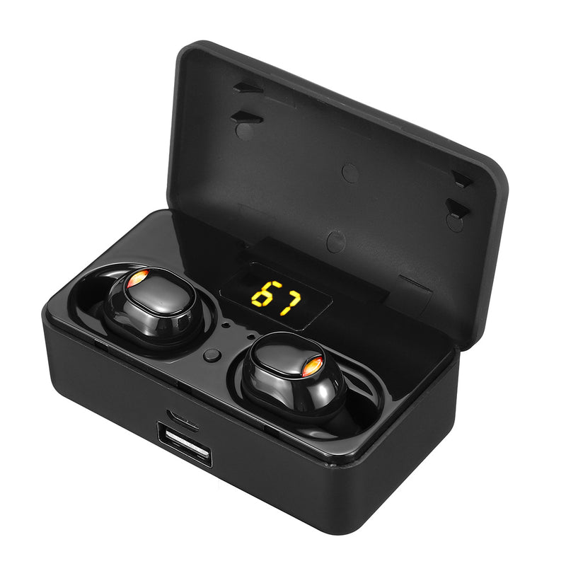G10 TWS bluetooth 5.0 9D Stereo Earphone Wireless IPX7 Waterproof LED Display Headphones Smart Power Bank Phone Holder