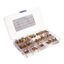 Suleve MXBN4 210pcs M2~M10 Metric Threaded Brass Knurl Nuts Round Insert Embedment Nut Assortment Set