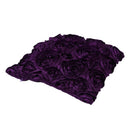 Purple Satin Rose Flower Square Pillow Cushion Pillowcase Case Cover B3E8