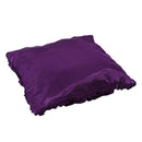 Purple Satin Rose Flower Square Pillow Cushion Pillowcase Case Cover B3E8