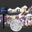 ARILUX 0.7W Solar Powered SMD2835 8 Modes RGB Warm White Waterproof LED Holiday Strip Light DC2V