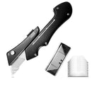 Straight Push Type Aluminum Alloy Utility  Paper Cutter With 10 Pieces  High Carbon Steel Standard blade