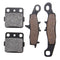 Front+Rear Brake Pads For Kawasaki KX100 Set Full Kit D1 D2 D3 D4 D5 2001-2009