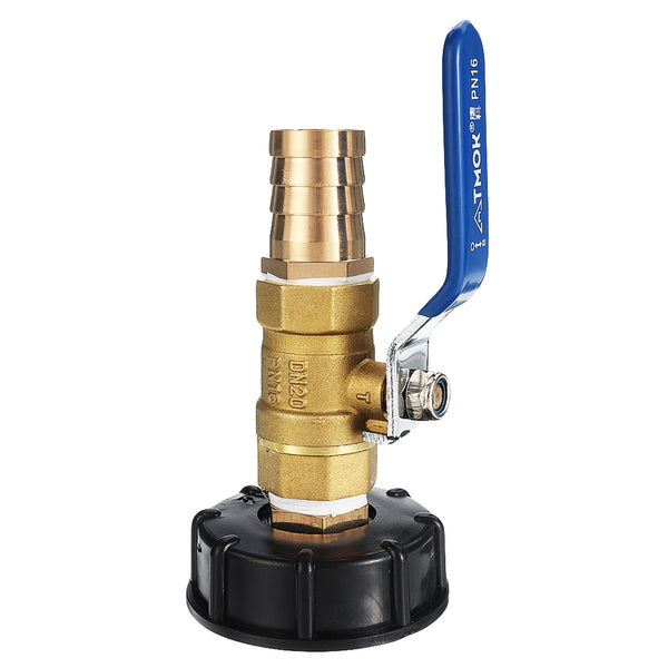 25mm S60x6 IBC Faucet Tank Adapter Pagoda Thread Outlet Tap Connector Replacement Valve Fitting Parts for Home Garden Water Connectors