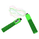 Training Exercise Nonslip Grip Counter Skipping Jumping Rope Green 2.5M