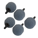 5 Pcs Fish Tank Bubble Maker Air Stone 25mm Diameter Gray H5X9