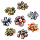 7Pcs DND Polyhedral Dice For Role Playing Game Metal Dice Set