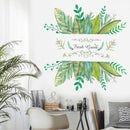 Green Leaves Tropical Wall Sticker Decals Vinyl Home Room Mural Decor