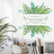 Green Leaves Tropical Wall Sticker Decals Vinyl Home Room Mural Decor