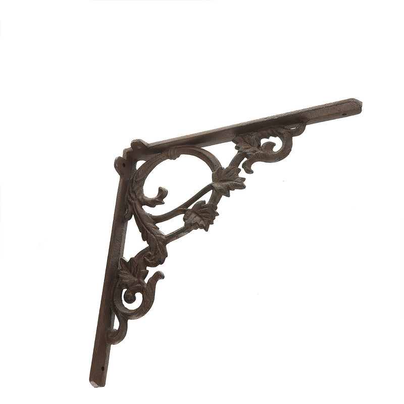 2323.52cm Wall Shelf Mount Bracket Cast Iron Support Mounted Supporter Home Garden Rusty