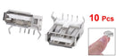 10PCS USB Type A Standard Port Female Solder Soldering Jacks Connector