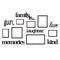 13Pcs/Set Family Photo Frame Home Hanging Wall Decorative Collage Decoration Wedding Picture Sticker