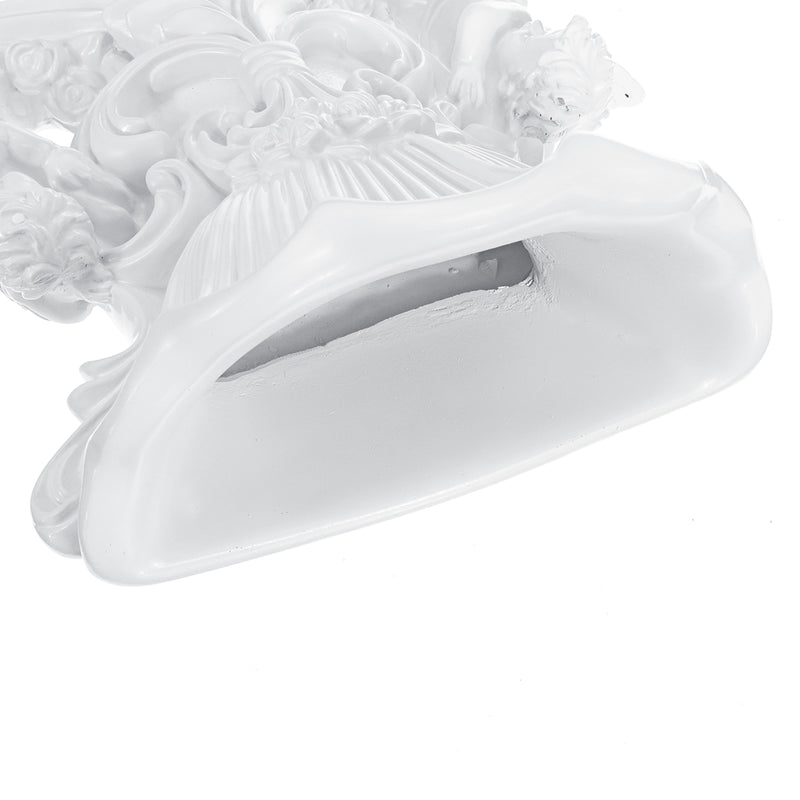 Wall Hanging Flower Pot Cupid Angel Plaster Corbel Shelf Rococo Style Garden DIY