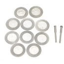 10pcs 16mm Diamond Cut Off Disc Wheel Rotary Cutting Tools With Two Mandrel X4S9