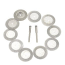 10pcs 16mm Diamond Cut Off Disc Wheel Rotary Cutting Tools With Two Mandrel X4S9