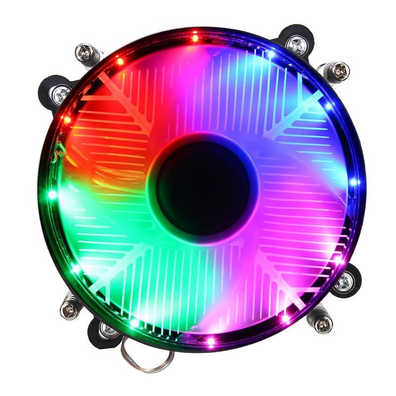 12V DC 3Pin CPU Cooling Fan CPU Cooler Coloful LED for Intel LGA 1150/1151/1155/1156/1366