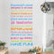 Miico FX1248 House Rules Wall Sticker Letter Proverbs Decorative Sticker Bedroom Decoration