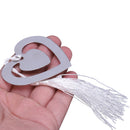 Wedding Favors Double Hearts Bookmark Party Favors Stainless Steel with Tas P7R9