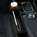 Detachable Car Seat Crevice Gap Storage Box Organizer Leather Cup Holder Double Sided Installation