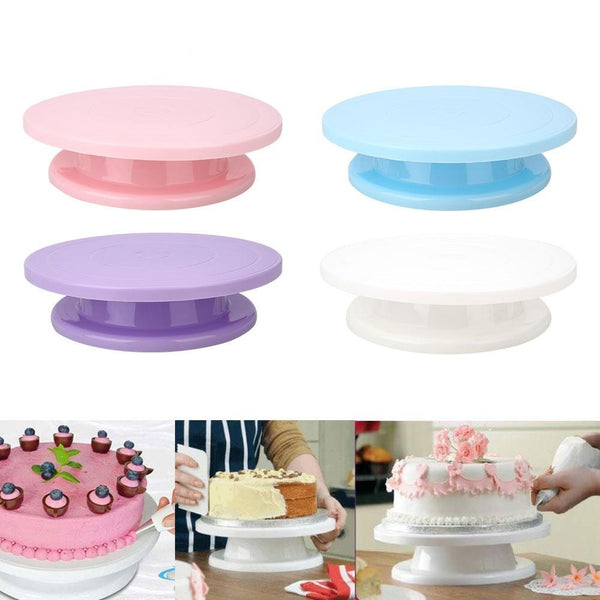 Swivel Plate Platform Turntable Cake Revolving Stand