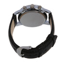 Mens Watch Quartz Watch PU Leather Black Quartz Watch