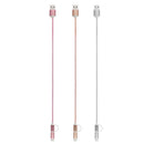TIANSTON Original 1M Aluminum Nylon Metal Plug Usb Type-C Cable Sync Charge Cable