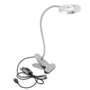 Skymore LED Book Light Clip Reading Light USB Interface 2 Brightness Warm/White with Eye Protection