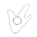 Magic Ring Necklace Metal Magic Trick Props Knot O9A4