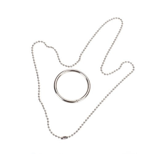 Magic Ring Necklace Metal Magic Trick Props Knot O9A4