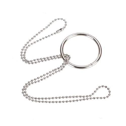 Magic Ring Necklace Metal Magic Trick Props Knot O9A4