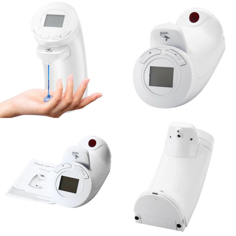 KCASA Automatic Touchless Electric Soap Dispenser White 200ml Capacity For Bathroom Kitchen