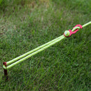 Naturehike NH15A004-A 4pcs Aluminum Alloy Wind Rope Buckle Camping Tent Accessories with 12m Rope