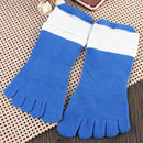 1 Pair Of Mens Cotton Toe Socks Five Finger Sports Outdoor Work Cotton Colours