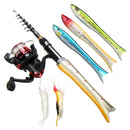 Portable Telescopic Fishing Rod Outdoor Interchangeable Collapsible Handle Fishing Reel Combos Kids Fishing Rod Fishing Tools