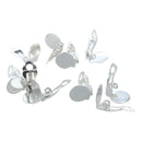 10 x Earring Clip Holder 10MM plate Y5E5